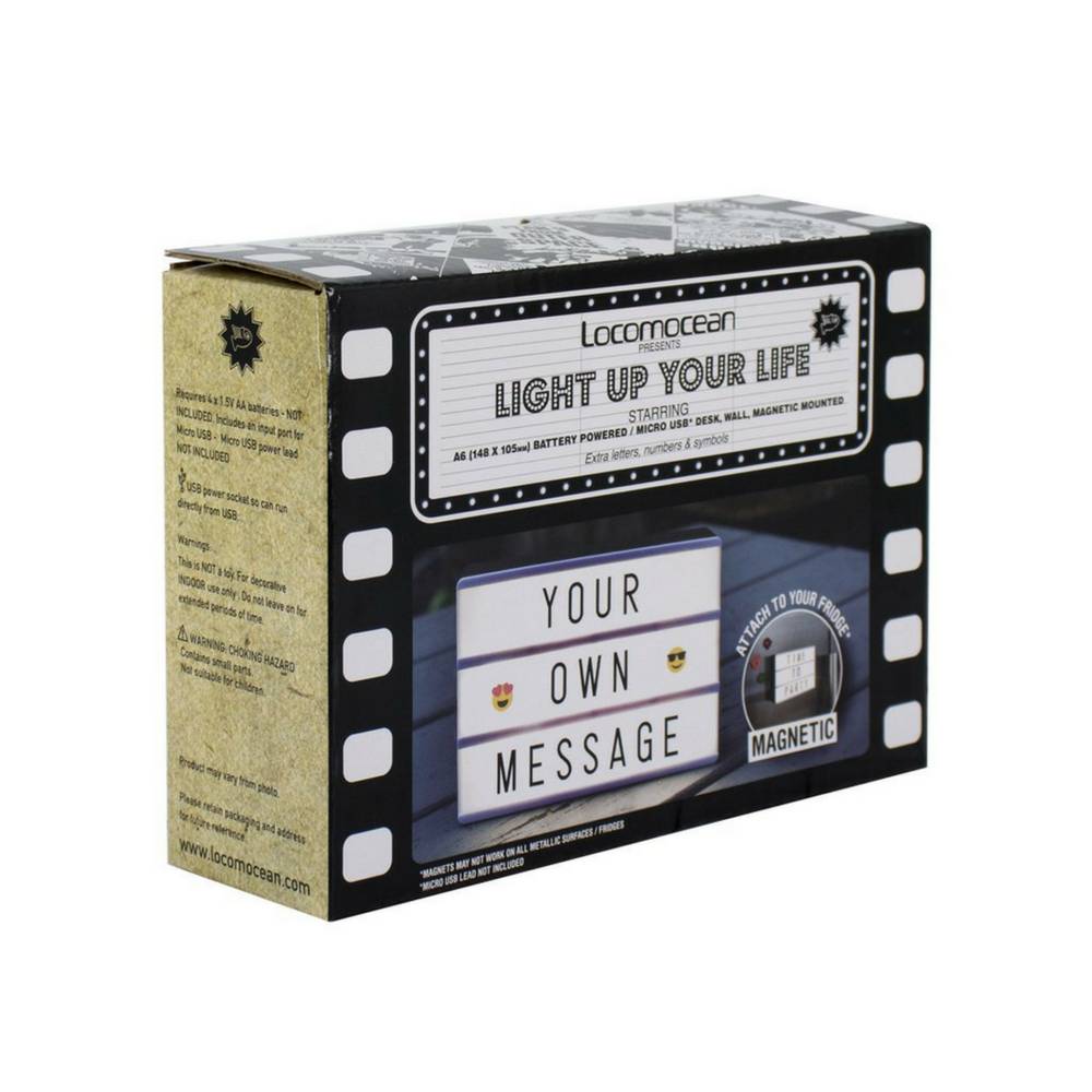 LIGHTBOX A6 Magnetic Mini Letter Light Box with Micro USB Input