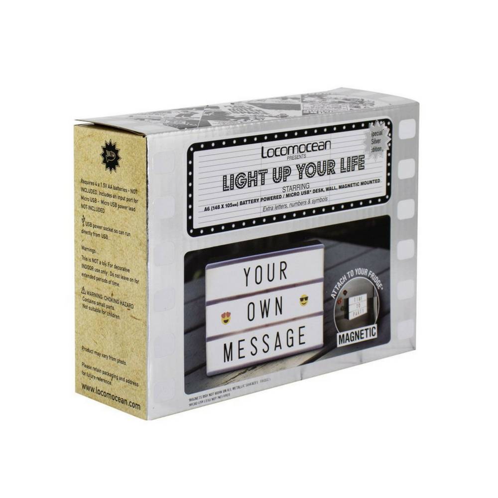 LIGHTBOX A6 Magnetic Mini Letter Light Box with Micro USB Input