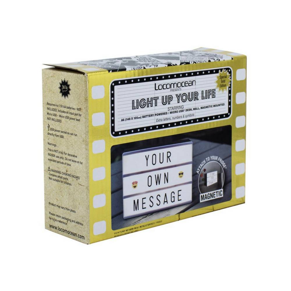 LIGHTBOX A6 Magnetic Mini Letter Light Box with Micro USB Input
