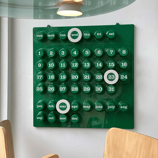 RING-A-DATE Calendar Green