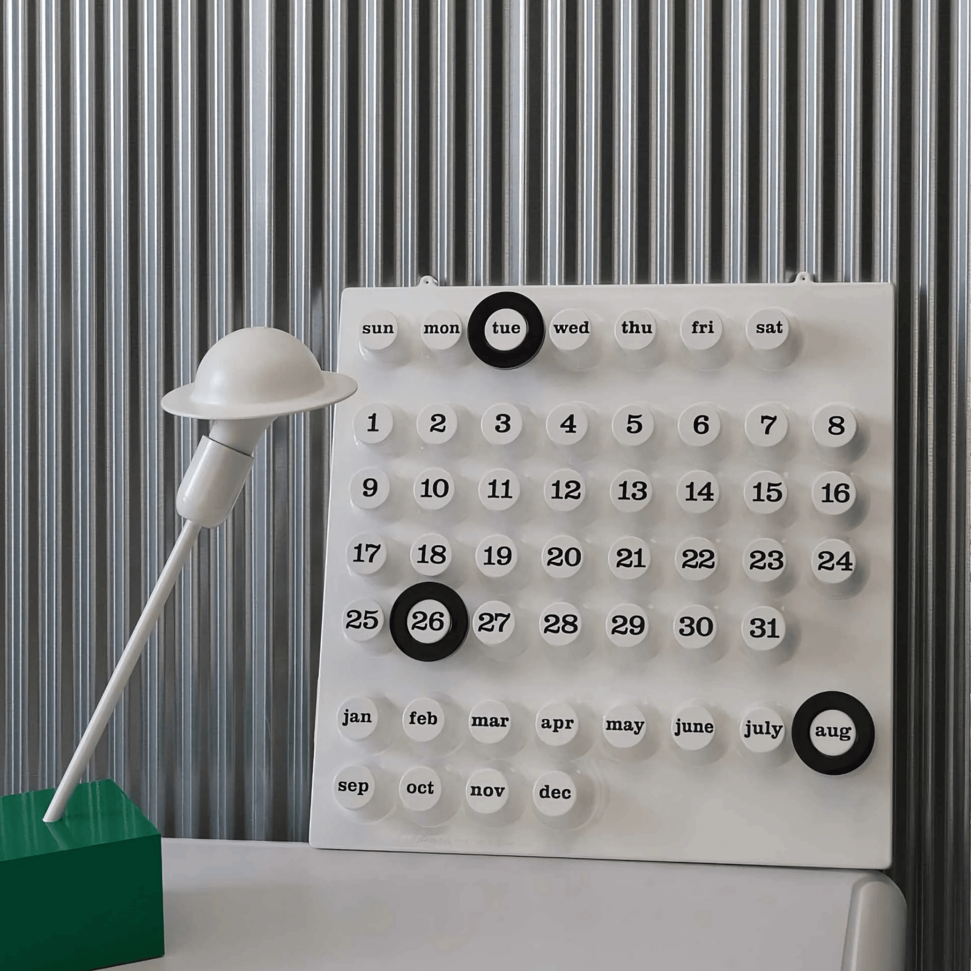 The Original RING-A-DATE Calendar in White – I❤️DESIGN The Original RING-A-DATE Calendar in White – I❤️DESIGN