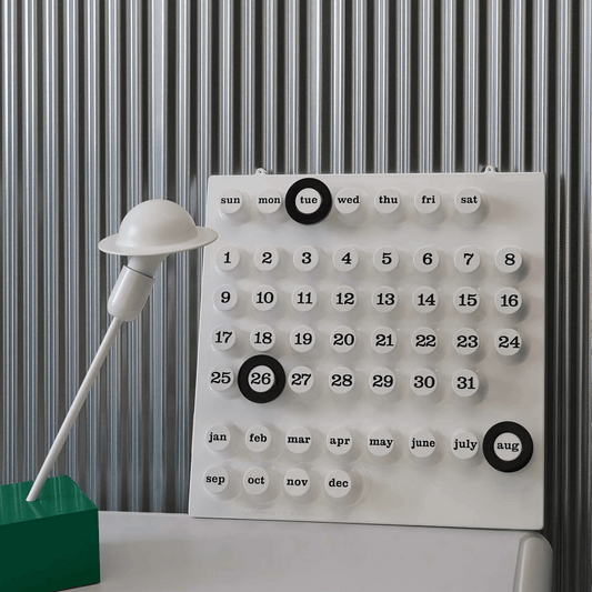 RING-A-DATE Calendar White