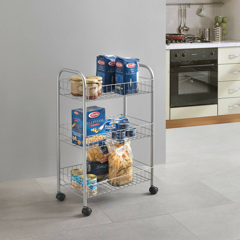 "Lugano" Trolley in Silver