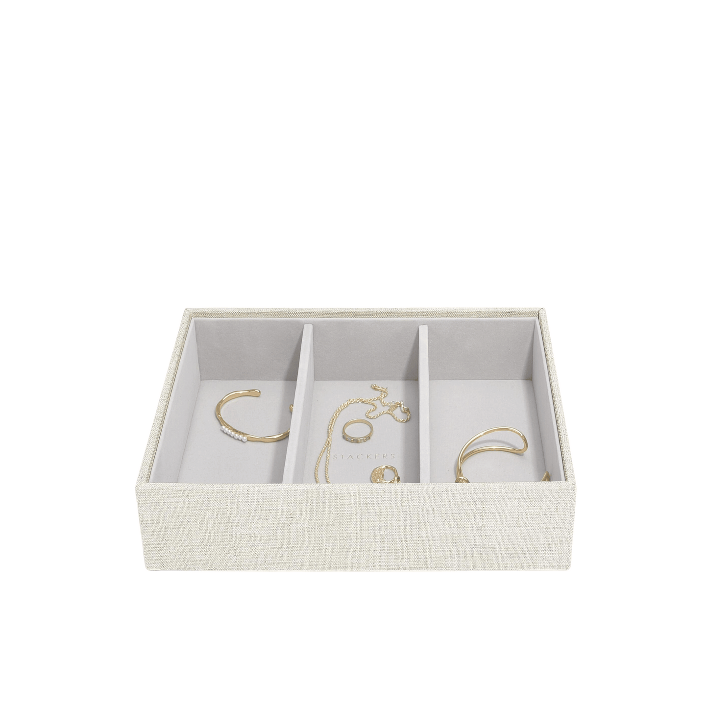 Classic 3-Section Jewelry Box
